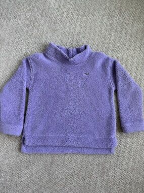 Vineyard Vines Lilac Sherpa Pullover Kids Sweater